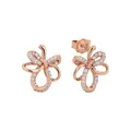 Produktbild: Amor Ohrstecker 925 Sterling Silber Damen Ohrschmuck, mit Zirkonia synth., 1,9 cm, Roséfarben, Blatt, Kommt in Schmuck Geschenk Box, 2023924