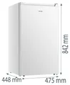 Produktbild: Gorenje F39EPW4 61 l Gefrierschrank 156 kWh Jahr  Weiß