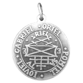 Produktbild: Amulett der vier Erzengel 925er Silber Anhänger Schmuck Gabriel Oriel Ioviel Pom