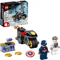 Produktbild: LEGO Marvel Captain America and Hydra Face-Off 76189 Collectible Building Kit; Captain America and Motorcycle Set; New 2021 (49 Pieces)