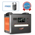 Produktbild: SolarPlay Q2402M 2500W&2304Wh LiFePO4 Tragbare Powerstation mit Q100 Power Bank