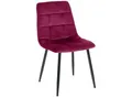 Produktbild: CLP Esszimmerstuhl Antibes Samt Gepolstert Küchenstuhl Metallbeine mit Bodenschonern Belastbar bis 150 kg
