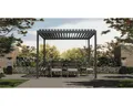 Produktbild: Pergola Basis mit Lamellendach, Pfostenstärke 8,8x8,8 cm, 300 x 360 cm anthrazit