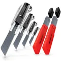 Produktbild: 4x Teppichmesser Cuttermesser Set Alu-Cuttermesser 20x SK5 Klingen Paketmesser