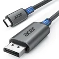 Produktbild: USB C Displayport Kabel 4K@60Hz 2K@165Hz Typ C Thunderbolt 3/4 auf DP Kabel m...