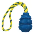 Produktbild: TRIXIE Jumper am Seil - schwimmendes Hundespielzeug aus Gummi zum Apportieren - 9 cm/30 cm Lime, Motivationsspielzeug für Hunde zum Werfen & Ziehen - 32828