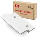 Produktbild: Balkontürgriff außen – Robuster Terrassentür Griff aus Aluminium - Wetterfest...