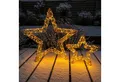 Produktbild: Online-Fuchs LED Dekolicht 2er Set LED Weihnachtssterne mit Folieneffekt - Outdoor geeignet, LED-Lichterkette mit Funkeleffekt möglich, warmweiß beleuchtet, Leuchtsterne mit 6-Stunden Timer - Weihnachtsdeko
