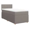Produktbild: vidaXL Bett Boxspringbett mit Matratze Taupe 80x200 cm Stoff