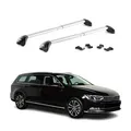 Produktbild: Dachträger Grundtäger für VW Passat Variant B8 2015-2025 100kg Alu Silber 2x ABE