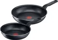 Produktbild: Tefal Pfannen-Set XL Force, Aluminium (Set, 2-tlg., je 1 Pfanne Ø 24/28 cm, H: 6 cm), Antihaft, Thermo-Signal, tiefe Form, alle Herdarten außer Induktion