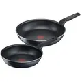 Produktbild: Tefal 2er-Pfannenset  XL Force , schwarz , Aluminium