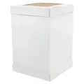 Produktbild: KAPAK Tortenkarton Weiß 34x34x45 cm für hohe Torten mit Sichtfenster - Weiß