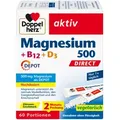 Produktbild: Doppelherz Magnesium 500+B12+D3 Depot Direct Pell. 60 St