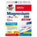 Produktbild: Queisser Pharma GmbH & Co. KG DOPPELHERZ Magnesium 500+B12+D3 Depot DIRECT Pell. 96 g 18390645