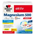 Produktbild: Doppelherz Magnesium 500 + B12 + D3 Depot Direct Pell., 60 St PZN 18390645 ✅