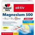 Produktbild: DOPPELHERZ Magnesium 500+B12+D3 Depot DIRECT Pell. 60 ST