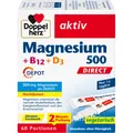 Produktbild: Doppelherz aktiv Magnesium 500 + B12 + D3 Depot Direkt, 60 St. Beutel 18390645