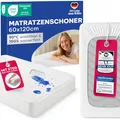 Produktbild: Blumtal® Matratzenschoner 60x120 cm - Matratzenschutz wasserdicht - OEKO-TEX zertifizierter Matratzenschoner wasserdicht - knisterfreier Schoner Matratze - atmungsaktiver Matratzenschutzbezug 60x120cm