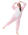 Produktbild: Katara 1744 - Schweinchen Kostüm-Anzug Onesie/Jumpsuit Einteiler Body für Erwachsene Damen Herren als Pyjama oder Schlafanzug Unisex - viele Verschiedene Tiere