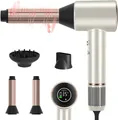 Produktbild: PARWIN PRO BEAUTY Air-Sonic Föhn, HD-LED Anzeige Fön, Haartrockner 110,000RPM