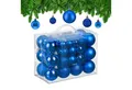 Produktbild: relaxdays Weihnachtsbaumkugel Weihnachtskugeln im 50er Set, blau