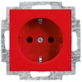 Produktbild: Busch-Jaeger 20 EUC-917 SCHUKO Steckdosen-Einsatz mit Steckanschluss, Busch-balance Si, rot (2CKA002011A6234)