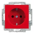 Produktbild: Busch-Jaeger SCHUKO Steckdosen-Einsatz rot 20 EUC-917