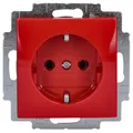 Produktbild: Busch-Jaeger 20 EUC-917 SCHUKO Steckdosen-Einsatz Rot Balance SI 2CKA002011A6234