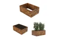 Produktbild: QLS Hochbeet aus Kiefernholz Verschiedene Höhe Varianten, zum Bepflanzen von Gemüse Kräutern Garten 120x80 cm