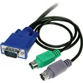 Produktbild: StarTech 6 FT 3-IN-1 PS/2 KVM CABLE (SVECON6)