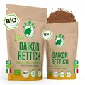 Produktbild: NanaNatura's Bio Daikonrettich Sprossen Samen 180g | Keimfähige Daikon Rettich Samen zur Sprossenzucht | Microgreens fürs Sprossenglas | geprüft & abgefüllt in Deutschland