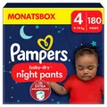 Produktbild: Pampers Windeln Monatsbox baby-dry night pants Größe Gr.4 (9-15 kg) für Babys und Kleinkinder, 180 St.