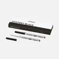 Produktbild: 2x MONTBLANC Kugelschreiber Mine Metall Stärke F Fein Mystery Black Schwarz neu