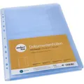 Produktbild: perfect-line Prospekthüllen A4, genarbt 0,12mm, seitlich offen mit Klappe 20 Stück