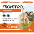 Produktbild: FRONTPRO 28 mg Kautabletten f.Hunde >4-10 kg 3 St.