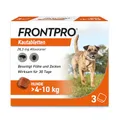 Produktbild: FRONTPRO Hund M - Kautablette gegen Zecken & Flöhe (Hunde 4 bis 10 kg) - 3X Kautabletten für 3 Monate Schutz