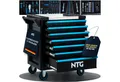 Produktbild: NTG Nutzfahrzeug Technik GmbH Werkzeugwagen 7 Schubladen 290-tlg abschließbar 7 Schubladen + auf Rollen, Blackline, max. Traglast:450 kg, 290-tlg. Werkzeugset, (290-tlg)