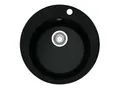 Produktbild: Franke Pamira ROG 610-41 Onyx Granitspüle Schwarz Rundspüle Spülbecken Einbau
