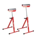 Produktbild: Werkzeugkönig Rollenbock höhenverstellbar Rollbock für präzise Werkstückführung - klappbarer Rollenständer 70-111 cm - 2er Set