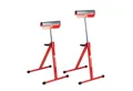 Produktbild: Werkzeugkönig Rollenbock höhenverstellbar bis 60kg belastbar, 60 kg max. Belastbarkeit, (2-St), stufenlos höhenverstellbar bis 111 cm - platzsparend zusammenklappbar