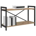 Produktbild: vidaXL Bücherregal Artisan-Eiche 80 x 30 x 50 cm Holzwerkstoff, Moderner Industrie-Bücherregal, Gestell für Stauraum, Deko Regal für die Wohnung, freistehender Buchschrank