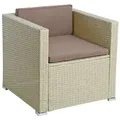 Produktbild: Estexo - Polyrattan Loungesessel Gartensessel Rattan Sessel Gartenstuhl Rattanstuhl Beige