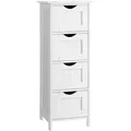 Produktbild: BADEZIMMERSCHRANK Weiß mit 4 Schubladen - L30 cm