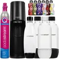Produktbild: NEU Sodastream Wassersprudler Terra Schwarz mit 4 Flaschen 1L Bolero 6 Sorten