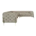 Produktbild: S-STYLE Chesterfield Ecksofa  Natalie ¦ creme ¦ Maße (cm): B: 323 H: 75