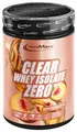 Produktbild: IronMaxx Clear Whey Isolate Zero - Peach Ice Tea 400g Dose | Klarer Molkenprotein-Isolat ohne Zucker | Laktosefreies Clear Protein | Protein Limonade mit fruchtig-erfrischendem Geschmack