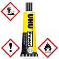 Produktbild: UHU Alleskleber Power Transparent 45ml Tube UHU840579