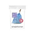 Produktbild: simplehuman CW0298 Code V passgenaue Müllbeutel, 16-18 Liter, Packung mit 20, blauer Kunststoff