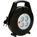 Produktbild: Vario-Line Mini-Kabeltrommel 4-fach schwarz/grau, 15 Meter